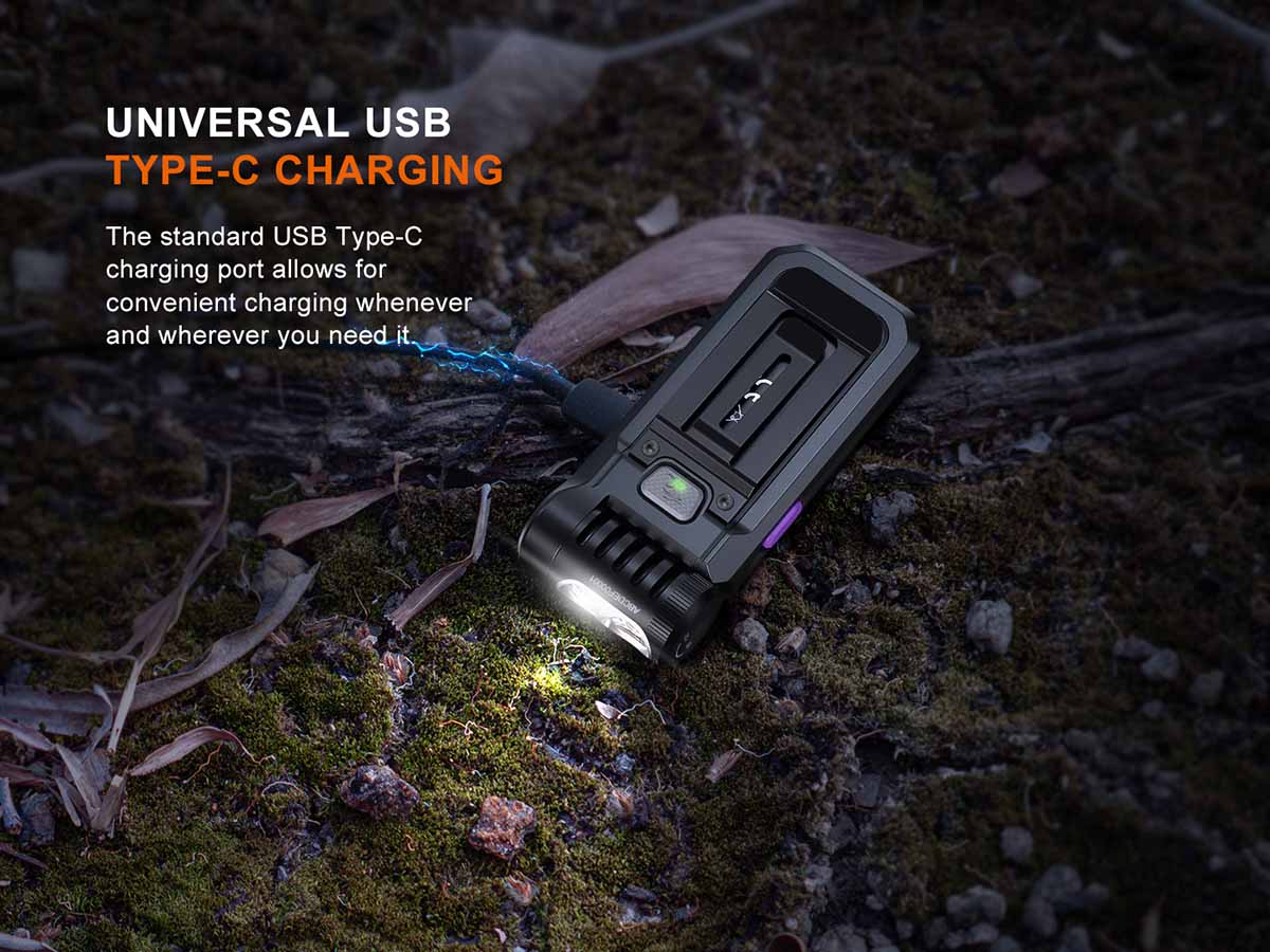 Fenix SW05R-UV Clip On Flashlight with UV Light
