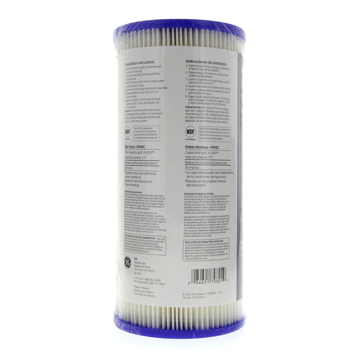 GE FXHSC Sediment Water Filter