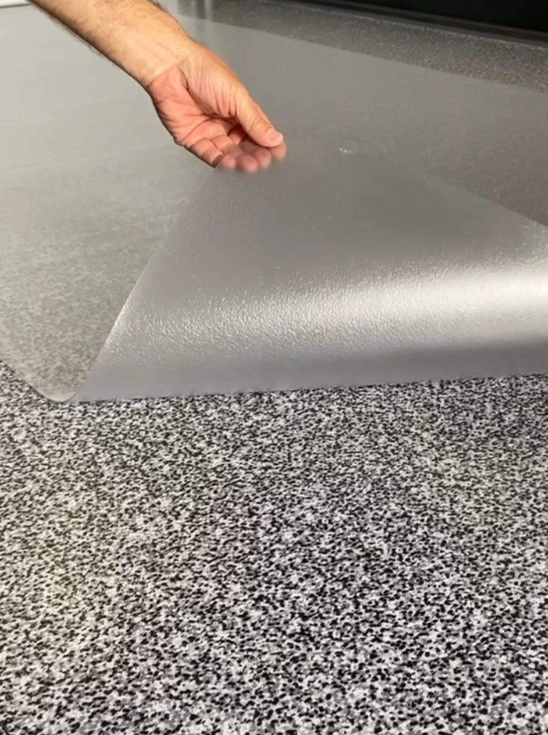 Golf Cart Mat | Ceramic Texture | 5' x 10' | G-Floor ® Roll-Out Vinyl Flooring