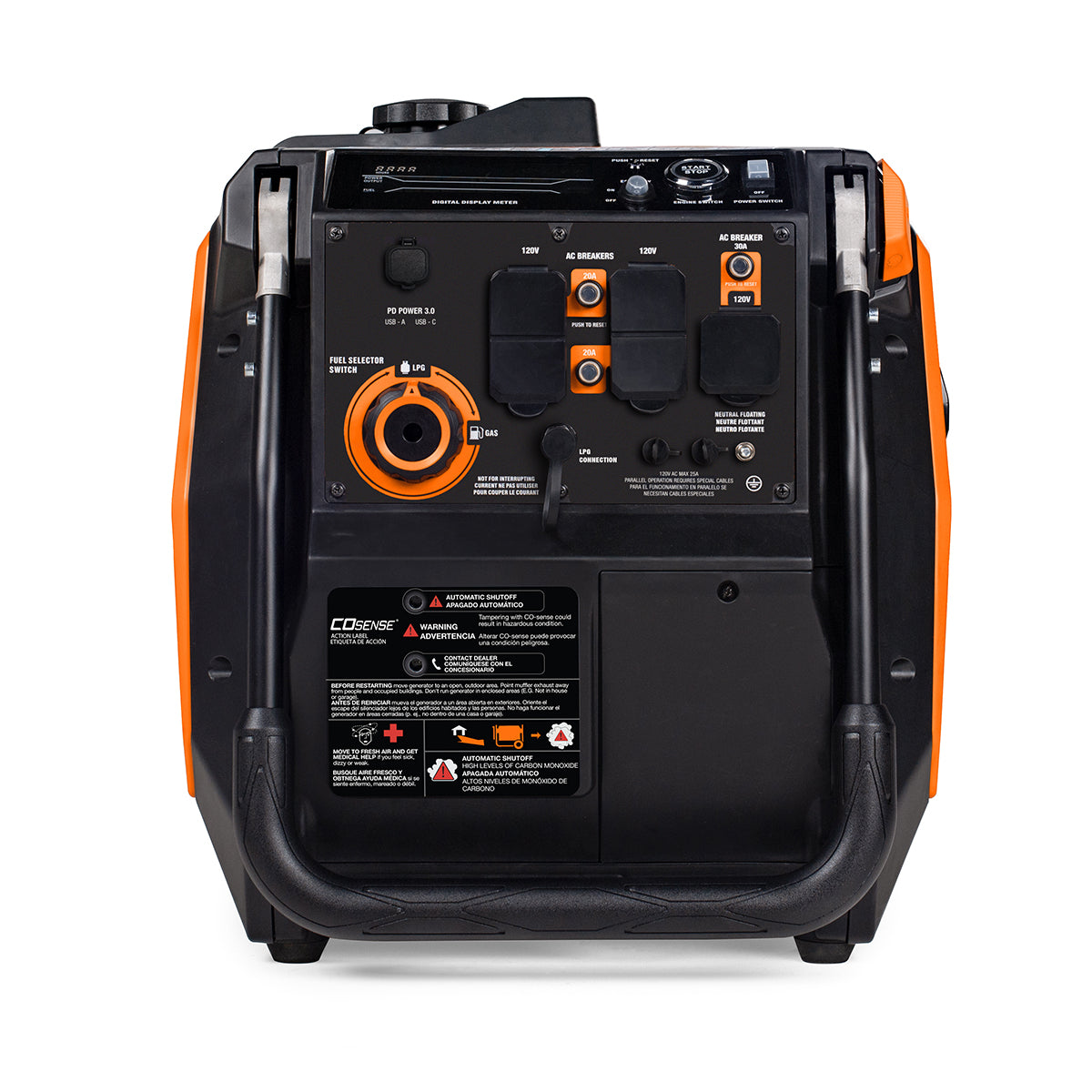 Generac iQ3800| Dual Fuel Portable Inverter Generator, 49ST