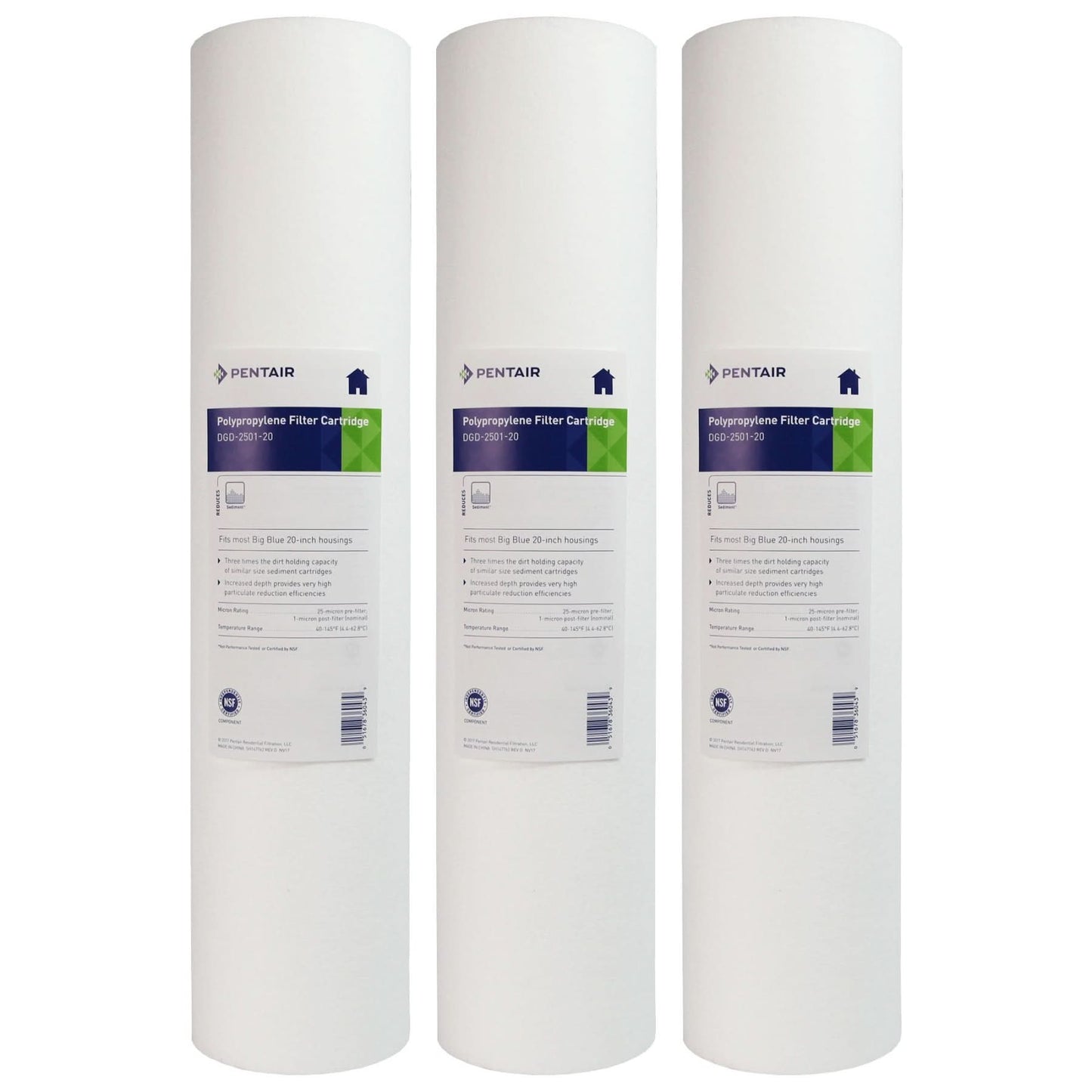 Pentek DGD-2501-20 Sediment Water Filters (20-inch x 4.5-inch)