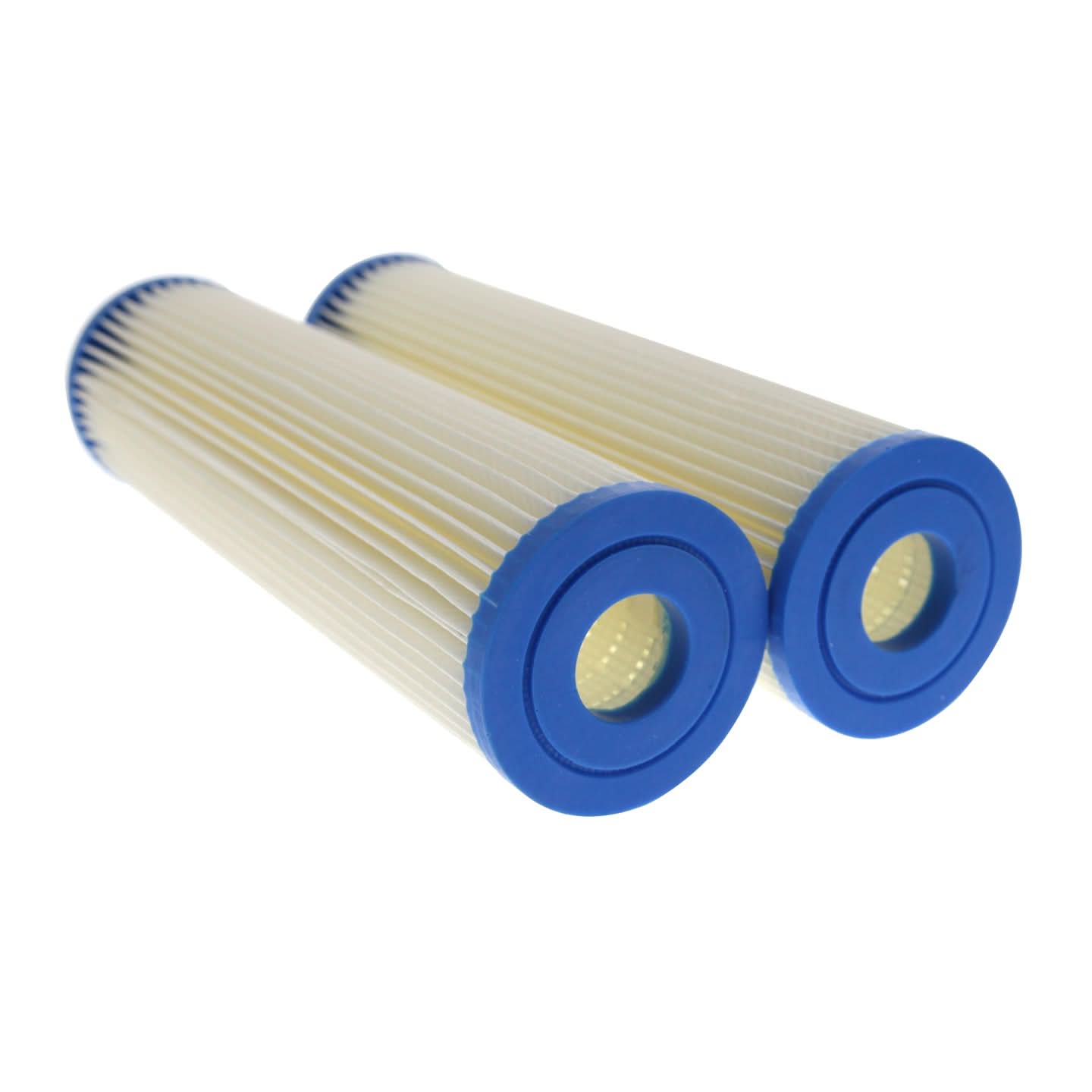 Tier1 10" x 2.5" Pleated Cellulose Filter (20 Micron, 2-Pack)