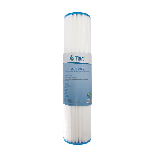Pentek ECP1-20BB Comparable Pleated Sediment Water Filter by Tier1 (20-inch x 4-1/2-inch)