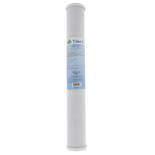 Tier1 20" x 2.5" Carbon Block Water Filter, 5 Micron