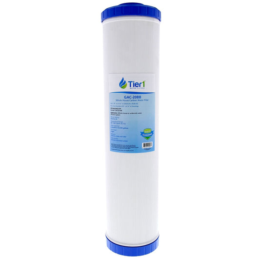 Tier1 20" x 4.5" Granular Activated Carbon Filter, 20 Micron