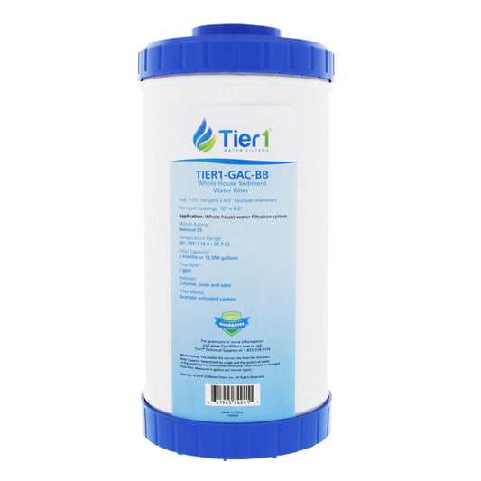 Tier1 10" x 4.5" Granular Activated Carbon Filter (20 Micron)