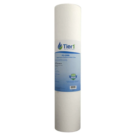Tier1 20" x 4.5" Polypropylene Sediment Filter, 5 Micron