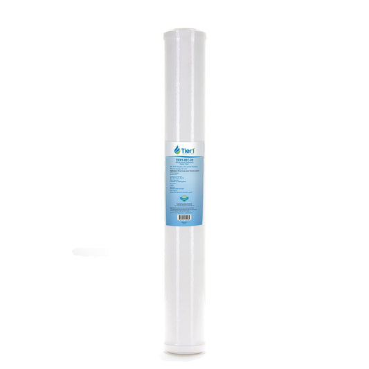 Tier1 20" x 2.5" Radial Flow GAC Carbon Filter, 25 Micron