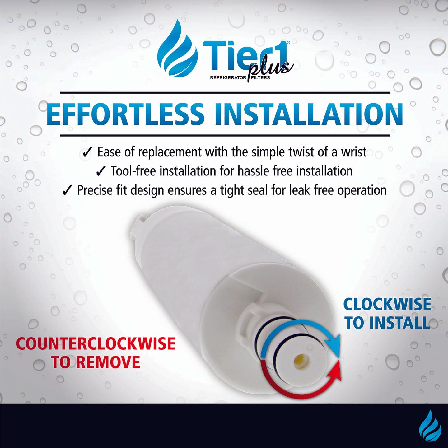 Tier1 Plus EveryDrop EDR5RXD1 Whirlpool 4396508/4396510 Comparable Lead And Mercury Reducing Refrigerator Water Filter
