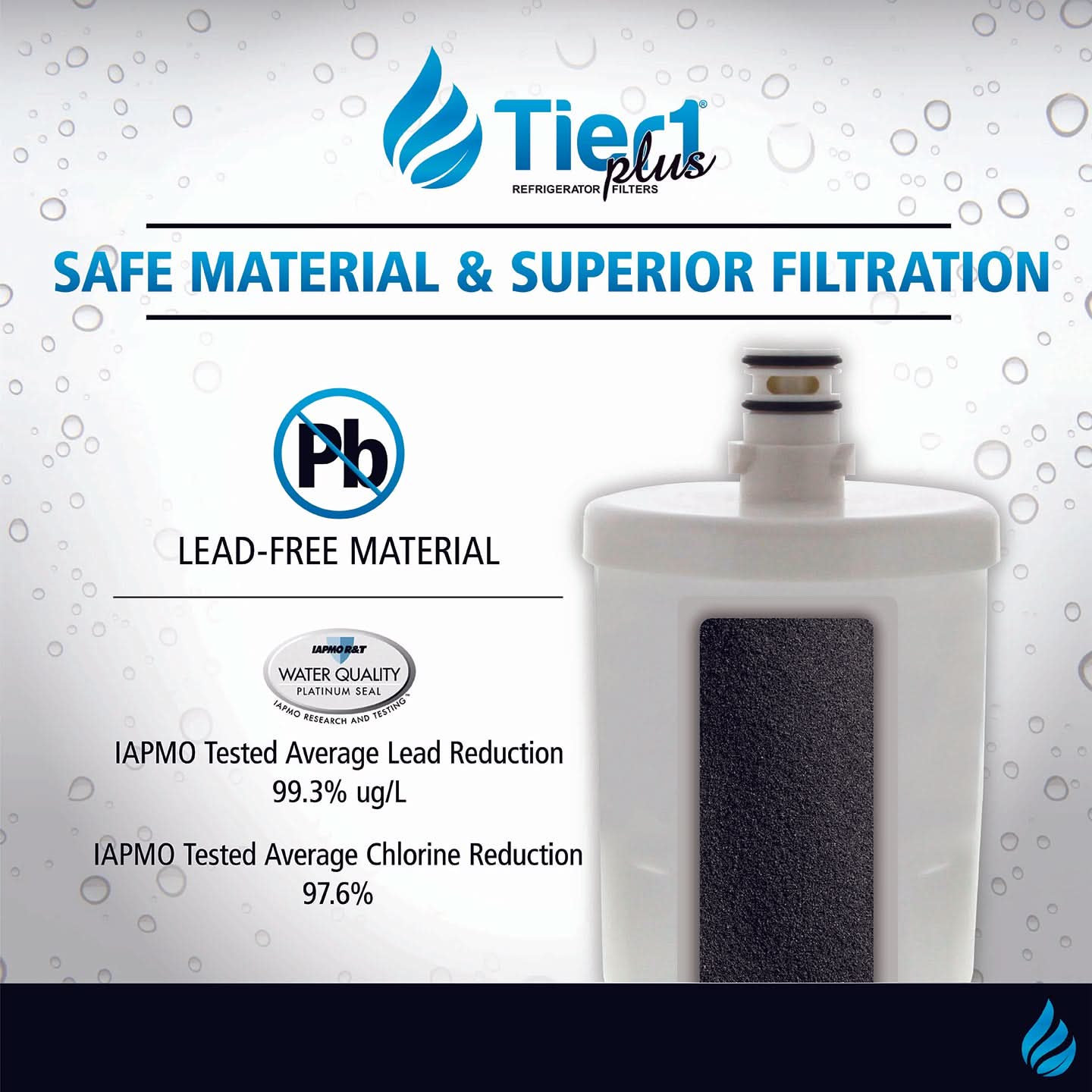 Tier1 Plus LG 5231JA2002A / LT500P Comparable Lead And Mercury Reducing Refrigerator Water Filter