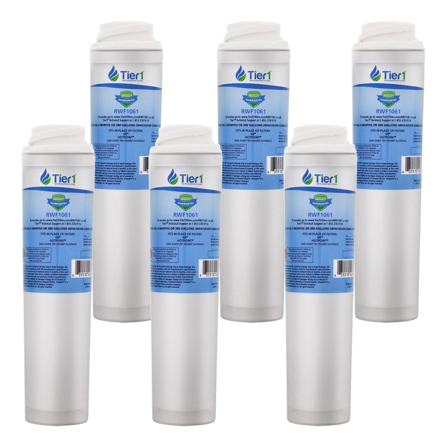 Tier1 GE GSWF SmartWater Refrigerator Water Filter Replacement Comparable