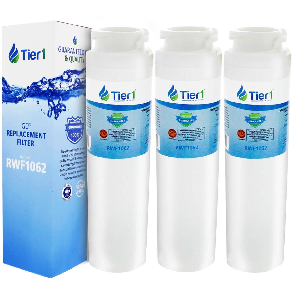 Tier1 GE MSWF SmartWater Refrigerator Water Filter Replacement Comparable