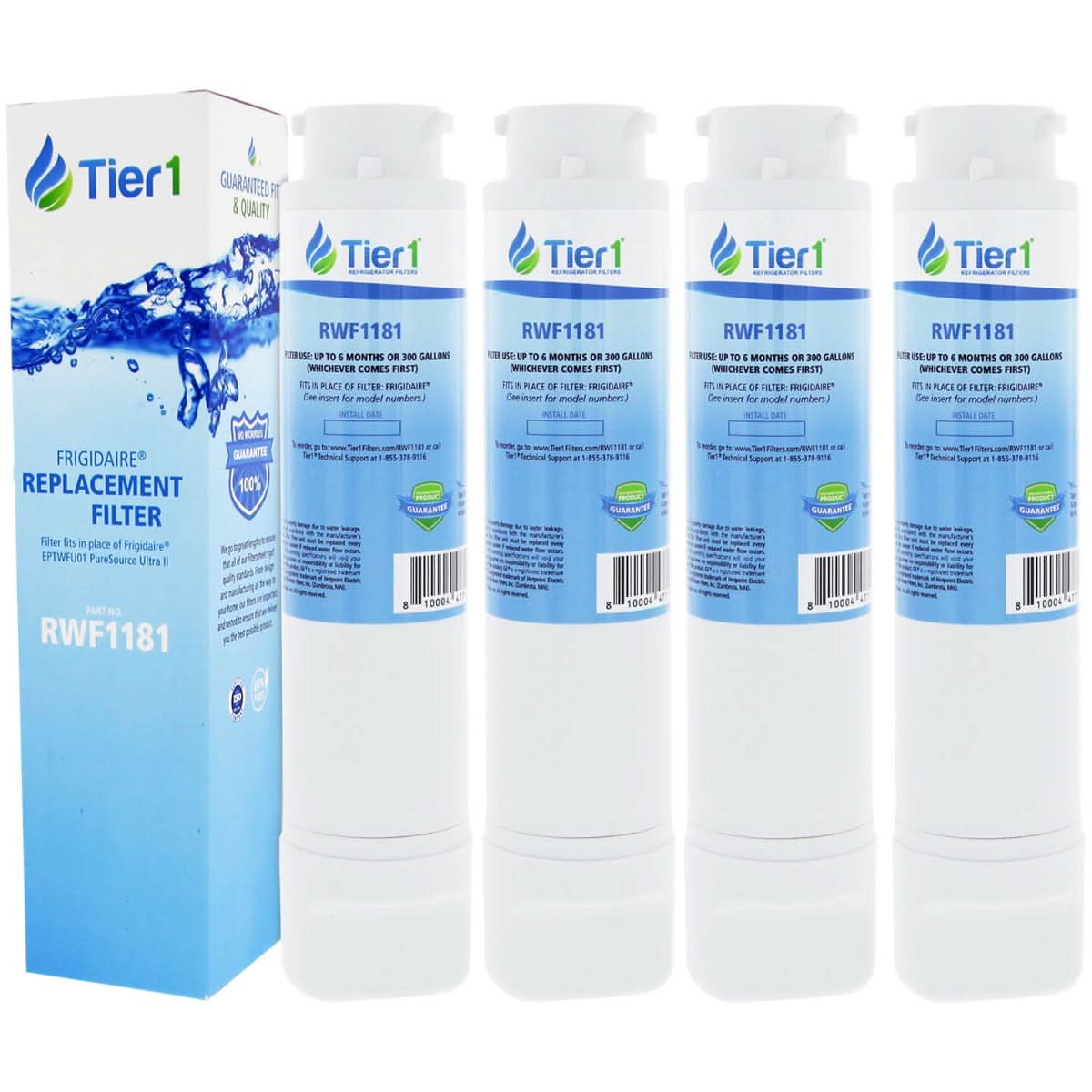 Frigidaire EPTWFU01 Comparable RWF1181 Refrigerator Water Filter by Tier1