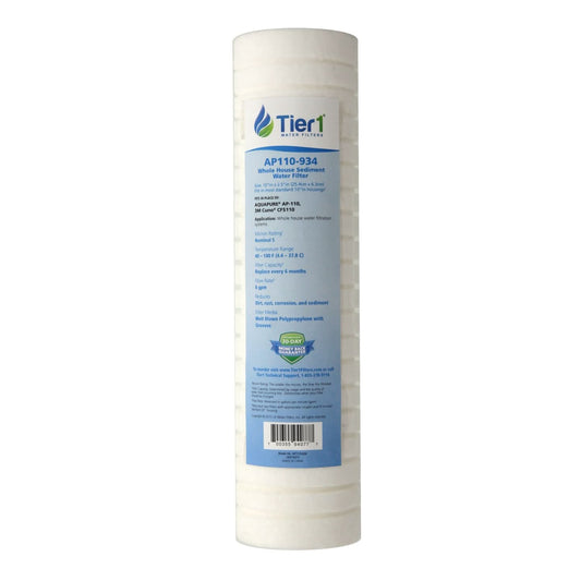 Tier1 10" x 2.5" Spun Wound Polypropylene Filter (5 Micron)