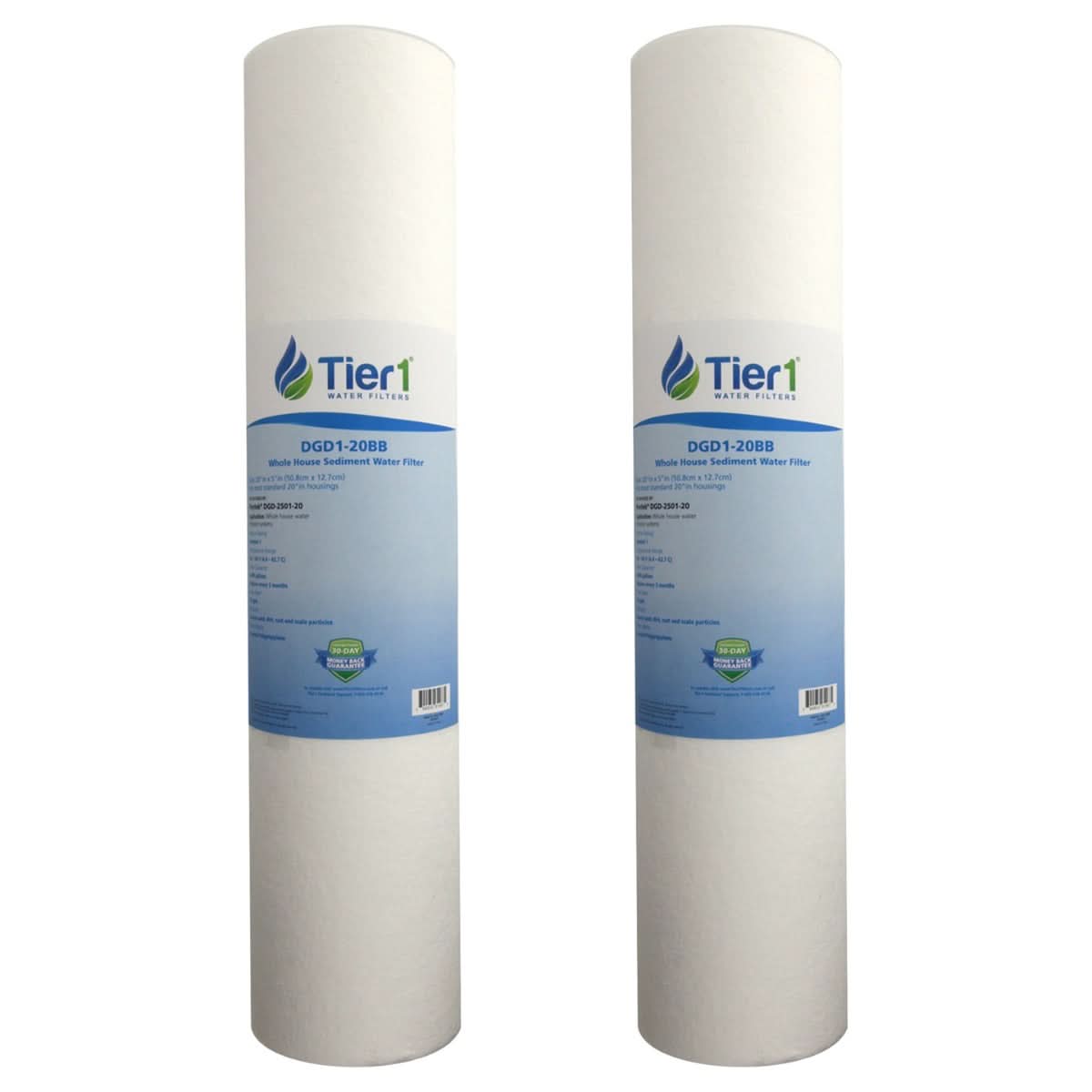 Tier1 20" x 4.5" Spun Wound Polypropylene Filter, 1 Micron