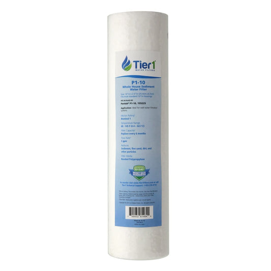 Tier1 P1-10 Polypropylene Sediment Filter, 10" (1 Micron)