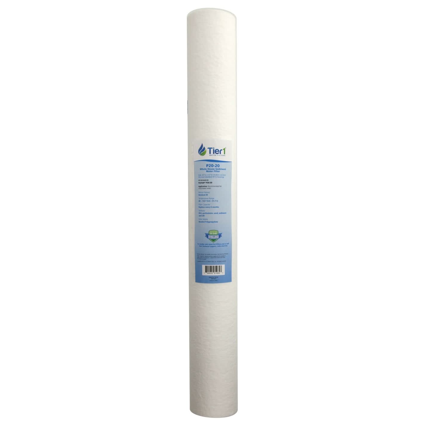 Tier1 P20-20-WF Spun Wound Polypropylene Water Filter