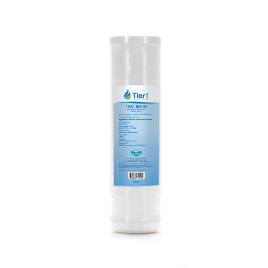 Tier1 10" x 2.5" Radial Flow GAC Carbon Filter, 25 Micron