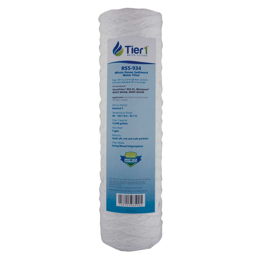Tier1 10 X 2.5 String Wound Polypropylene Replacement Filter (5 micron)