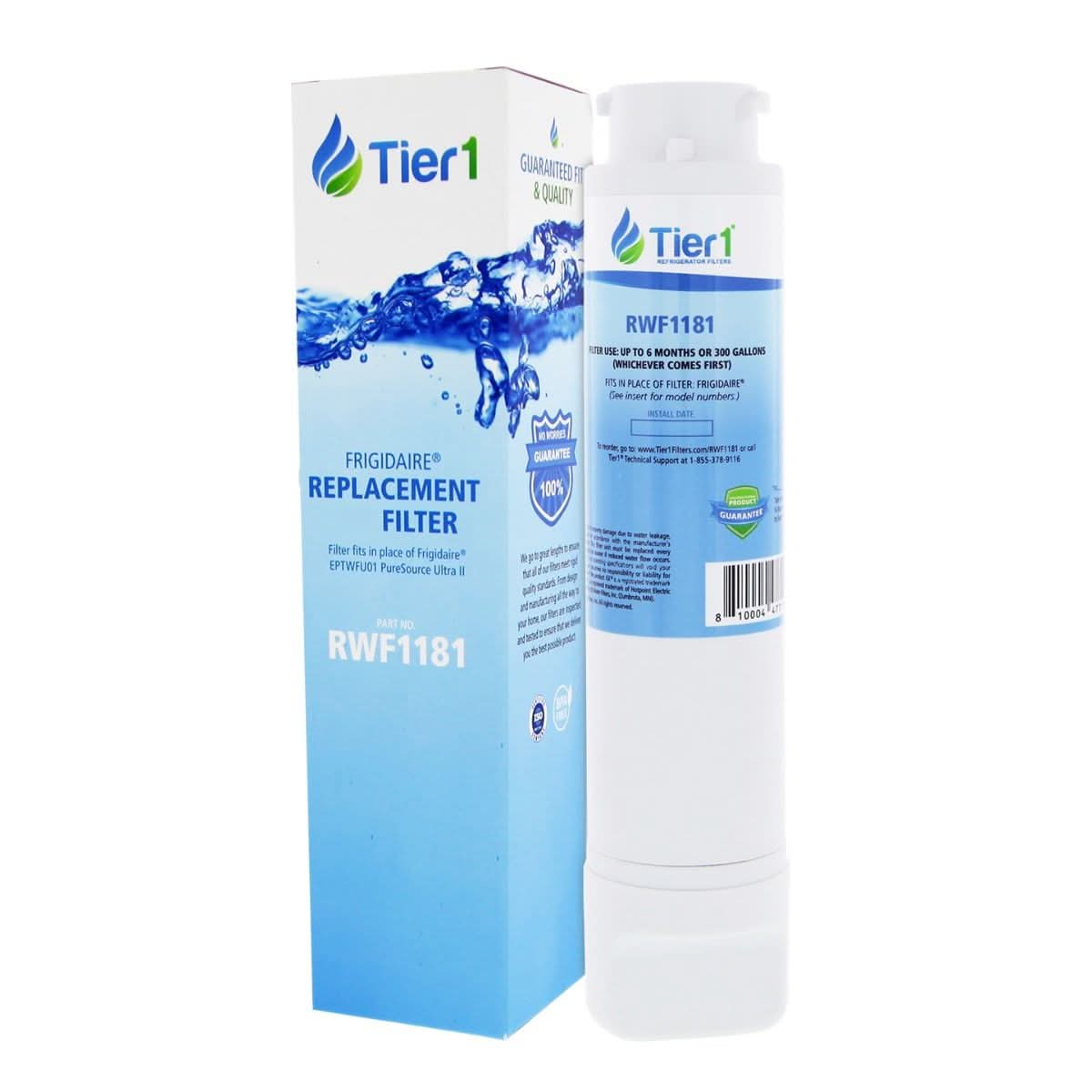 Frigidaire EPTWFU01 Comparable RWF1181 Refrigerator Water Filter by Tier1