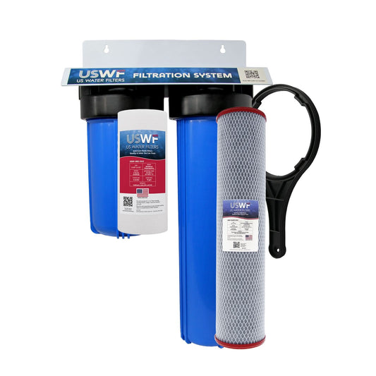USWF 2-Stage Chloramine Reduction Whole House Filtration System