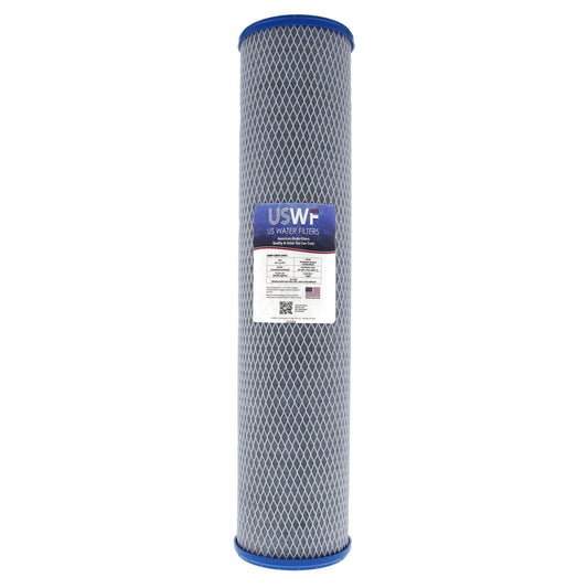 USWF 20" x 4.5" Coconut Carbon Block Filter, 0.5 Micron