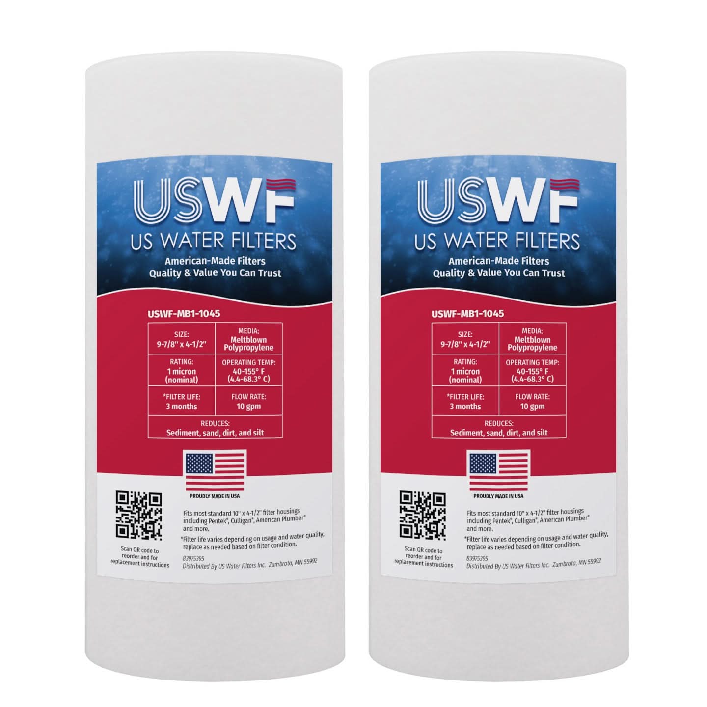USWF 10" x 4.5" Melt Blown Sediment Filter