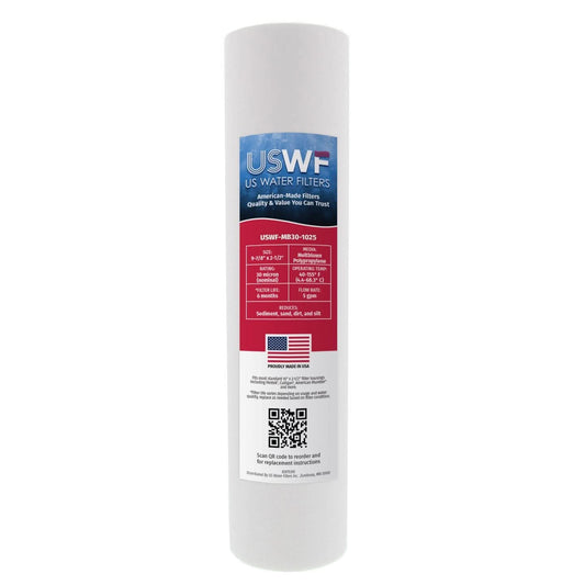 USWF 30 Micron Melt Blown Sediment Filter 10"x2.5"